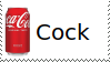 A can of Coca-Cola captioned 'Cock'